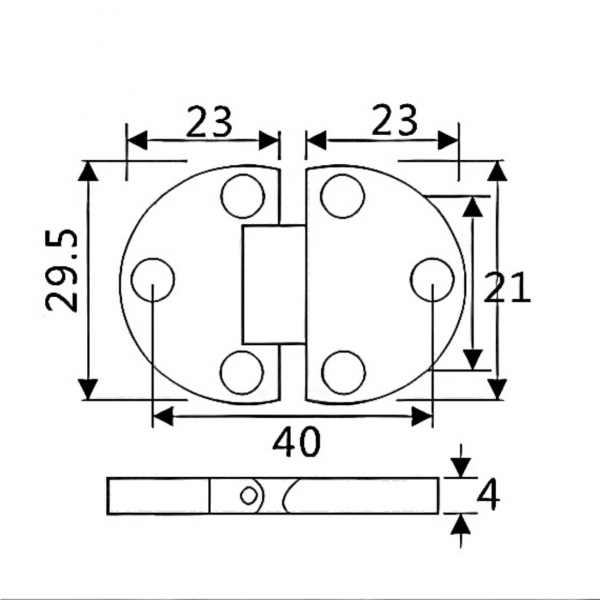 amorhome 90° Aleación de zinc Bisagra de puerta invisible